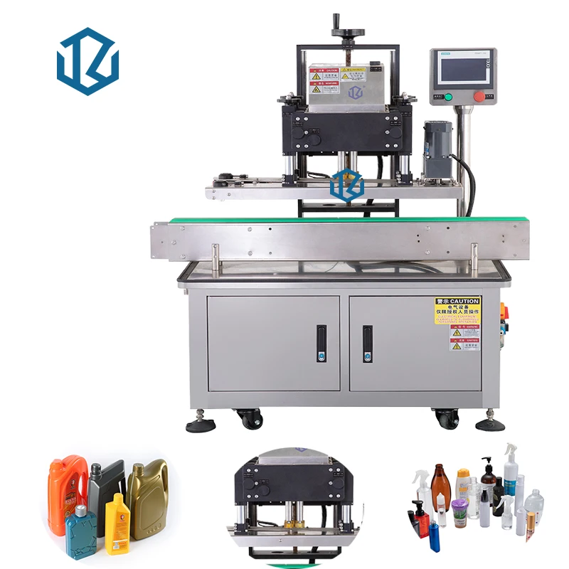 Automatische Desktop Druk Trigger Sproeier Huisdier Schroef Capping Fles Capper Tafel Schroef Capping Machine