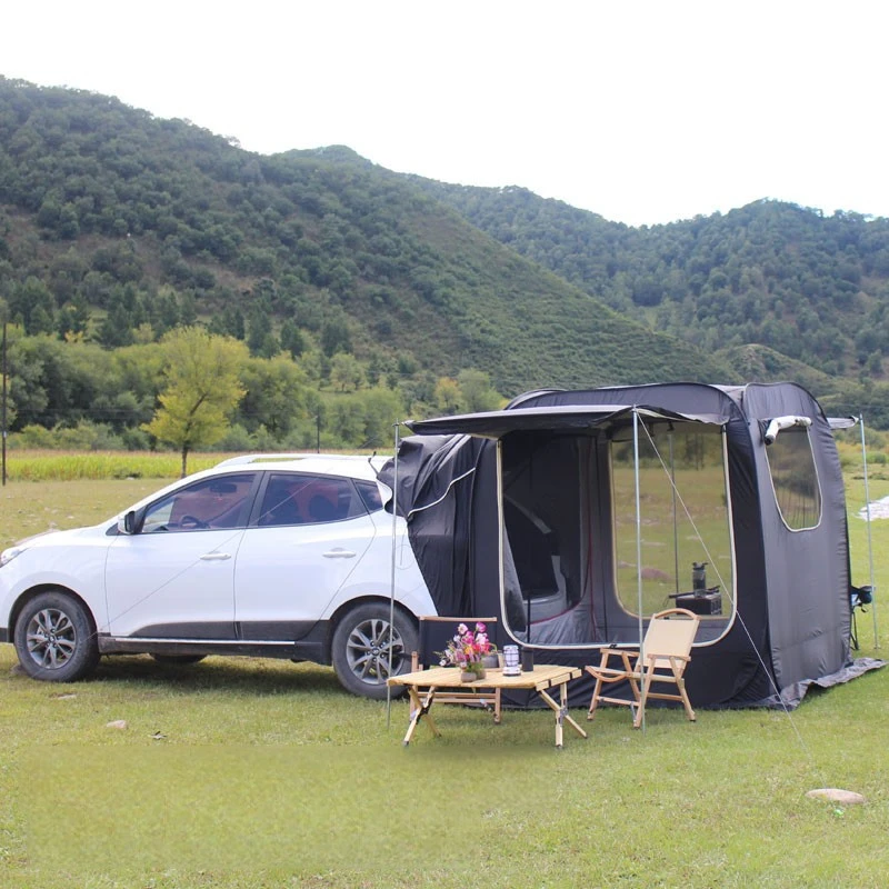 Multifunctional Car Rear Tents Quick Opening Car Side Tents Canopy Outdoor Shelters with Large Capacity Suitable for Camping