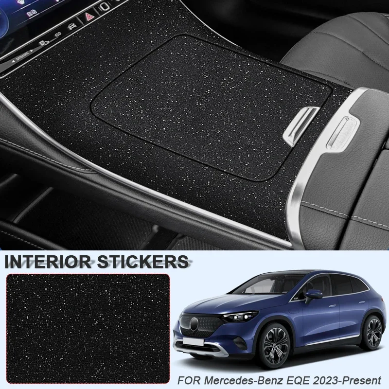 Car Carbon Interior Sticker Lifting Window Panel Decal For MERCEDES-BENZ EQE 2023-2025 Gear Inner Door Protective Film Accessory