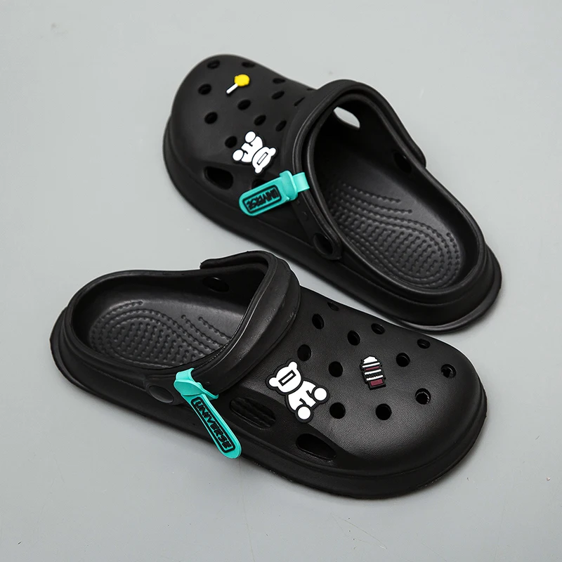 Men's Outdoor Clogs, New Summer Eva Beach Shoes, Non-Slip Soft-Soled Closed-Toe Slippers