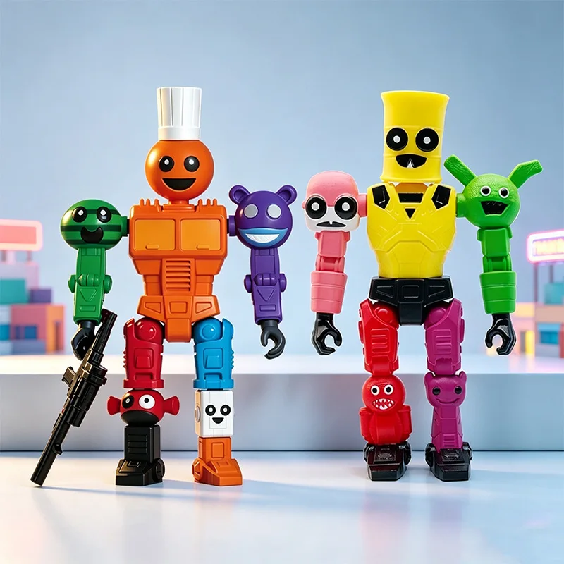 Cook Themed Articulated Doll With Classic Headwear Candy Style Monster Decor Figurine Hand Painted Mini Statue Display for Fans