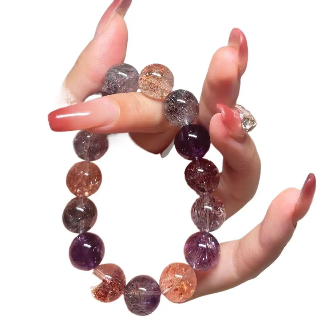 بيع المصنع مباشرة سوار سوبر سبعة للرجال والنساء كريستال سلسلة العظام الثروة الجافة جالون أسود