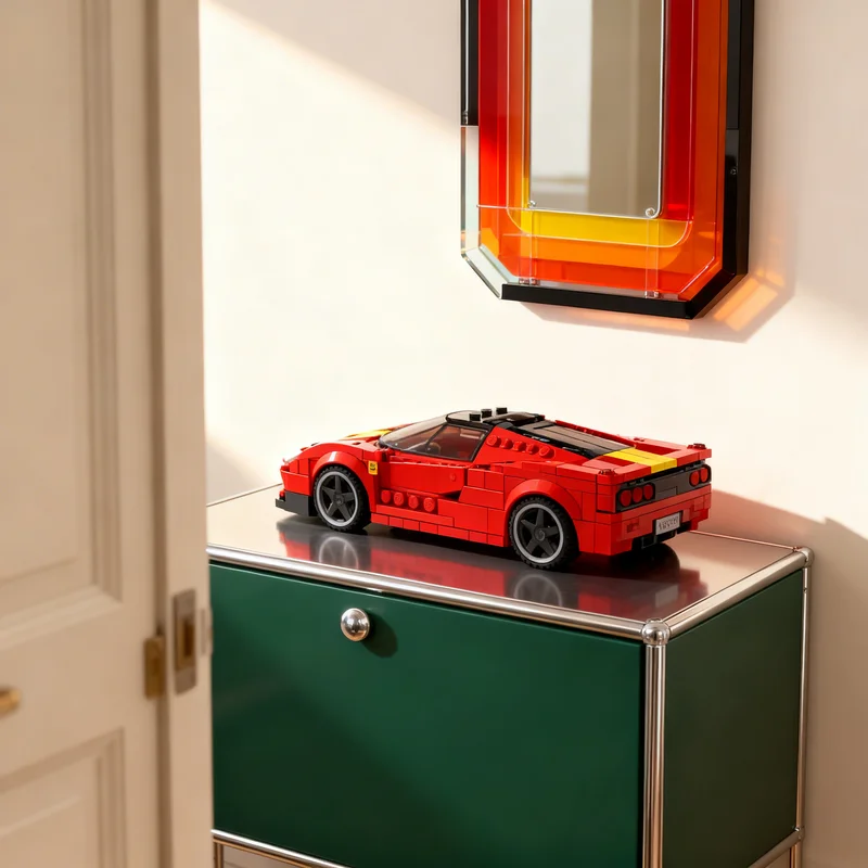 

276pcs MOC Ferr Ri LaFerr Supercar Hypercar Scale 8 City Champions Model Building Blocks Creative Gift DIY Display Decor Adult
