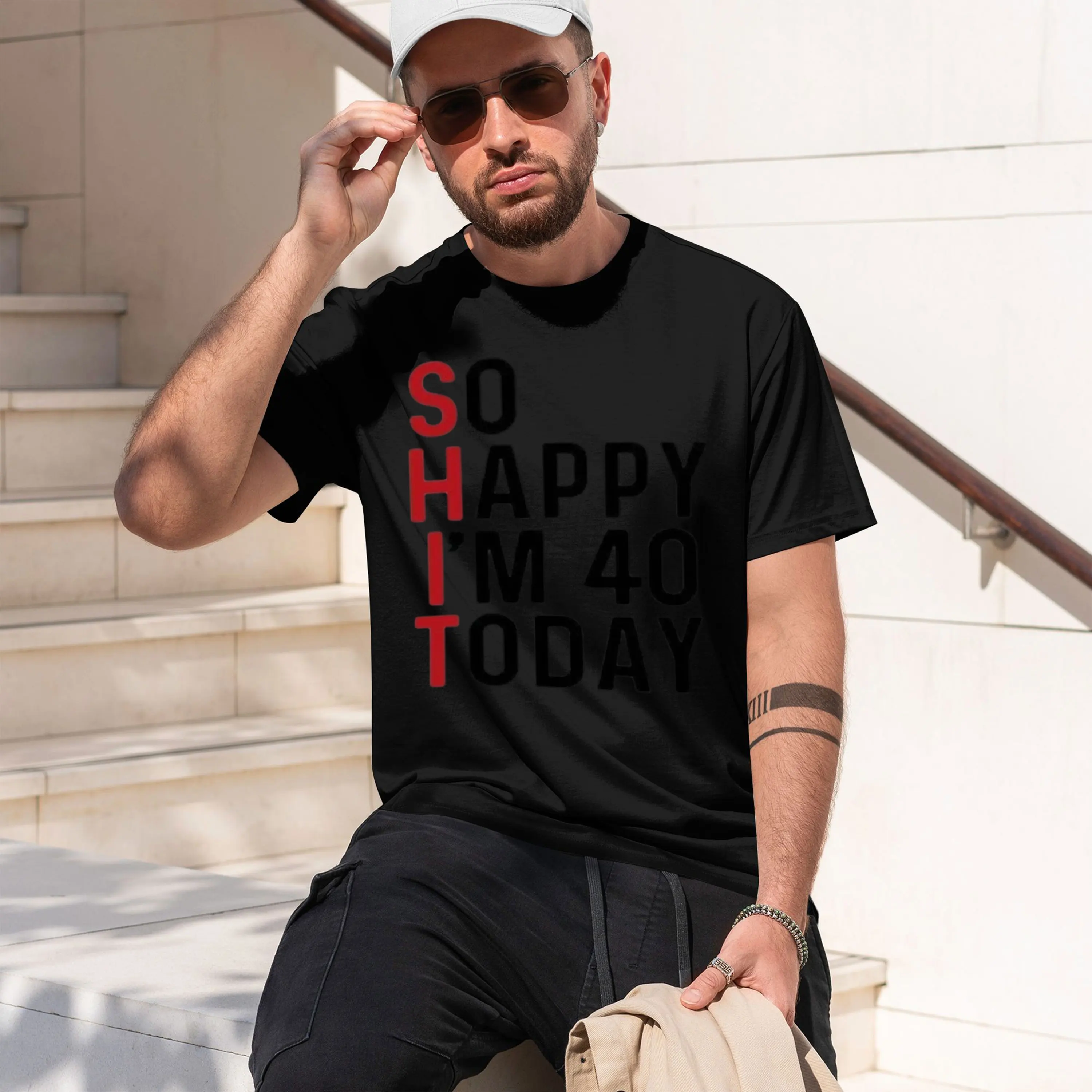 So Hpy Today Vintage Funny‌ T-shirt 1985 40th Birthday Printed T-shirt Woman Man Tee Gift for Women Turning 40 Tops 2026 New Mod