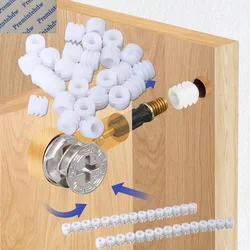1000Pcs Plastic Zinc M6 Insert Nut For K/D Cabinet Cam Bolt Connecting