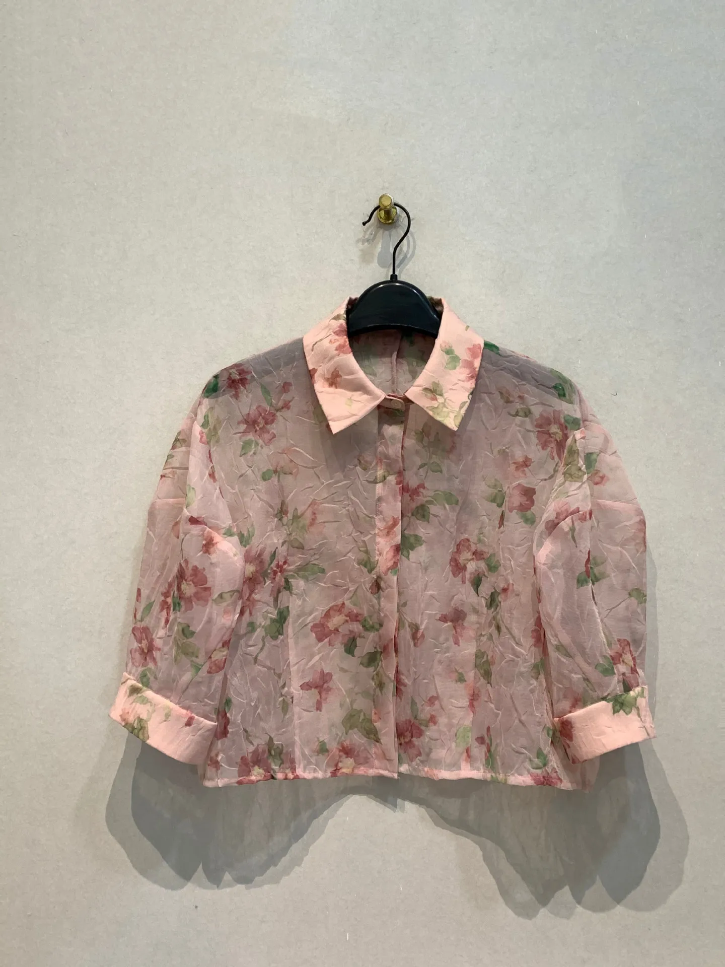 

Kuzuwata Exquisite Unique New Summer Simple Blusas Moda Vintage High Street Trendy Print Blouses Japan Women All-match Sweet Top