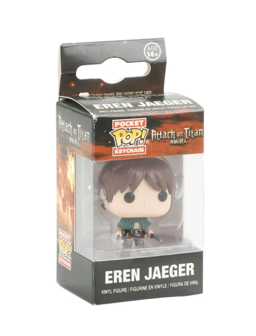 

FUNKO Pop Japanese Anime Attack On Titan Levi PVC Toy Figure Keychain Pocket Collection Model Toys For Children Christmas Gift