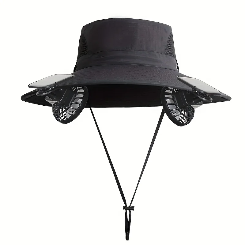 

2026 Solar Clip Fan with USB Dual Power Supply Three-Speed Adjustable Multi-Position Clamping for Brim Collar Waist.