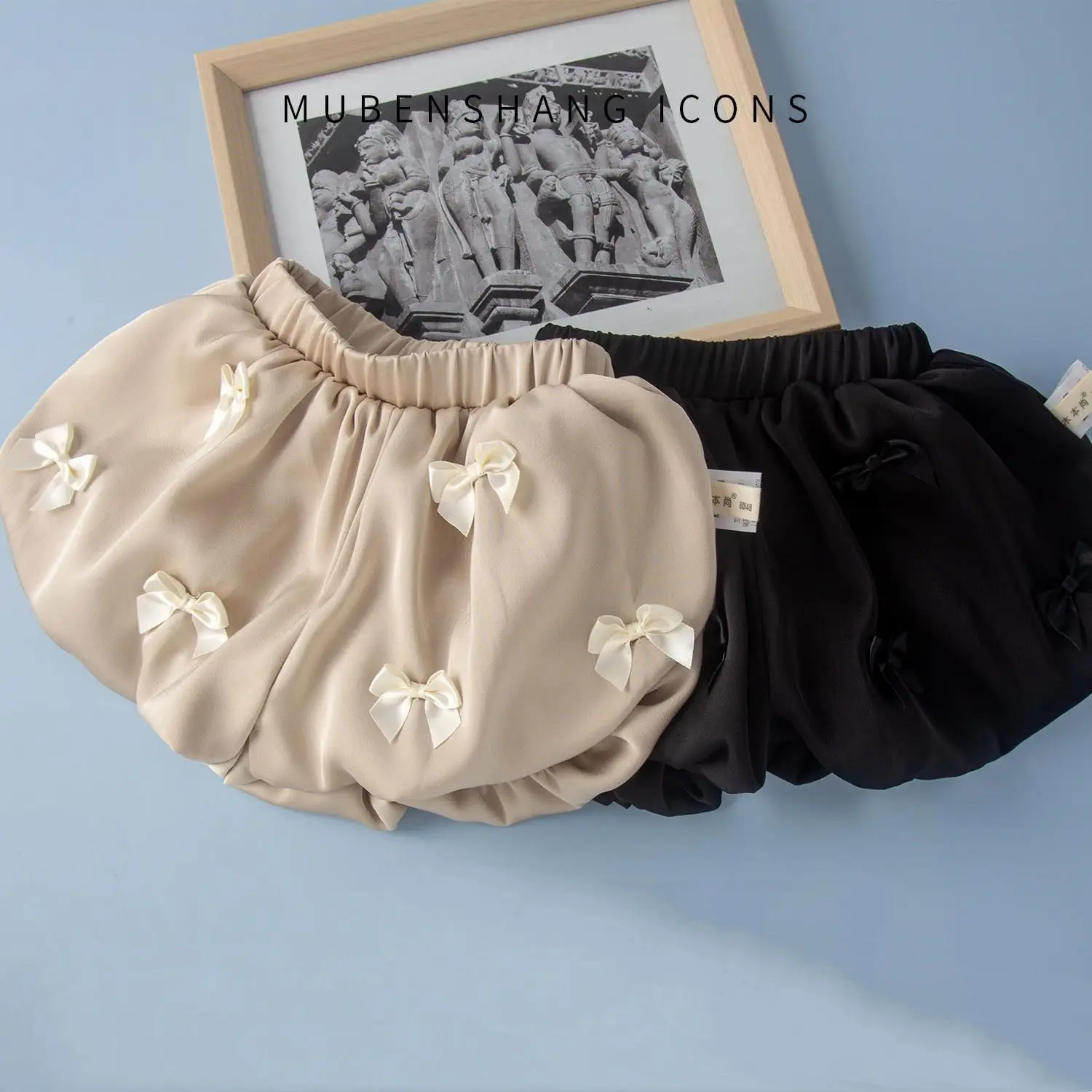 2025 Girls Pants Summer Thin Shorts Baby Summer Bloomers Pure Cotton New Foreign Style Children