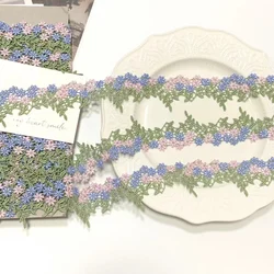 2Meters 4cm wide pink Water Soluble Pretty Lace Trim DIY Sewing Supplie Navy White Lace Fabric Trims Garment Clothes Accessories
