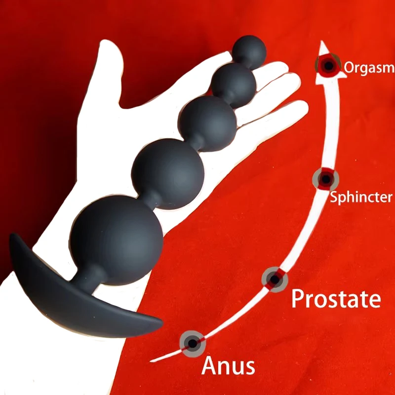 Silicone Anal Beads Dilator,Big Annals Balls,Long Ass Anus But Butt Plug,Analplug Buttplug Butplug,Analsex Prostate Sex Toys - Image 2