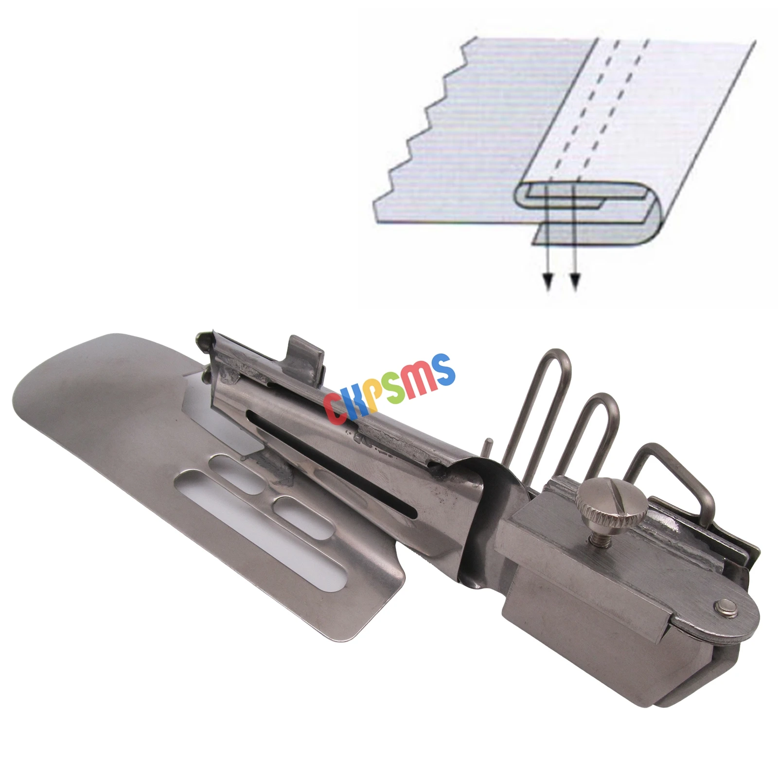 #KP-113 Right angle binder by inserted elastic for swim wear FIT Juki, Pegasus, Jack, Industrial Flatbed coverstitch sewing