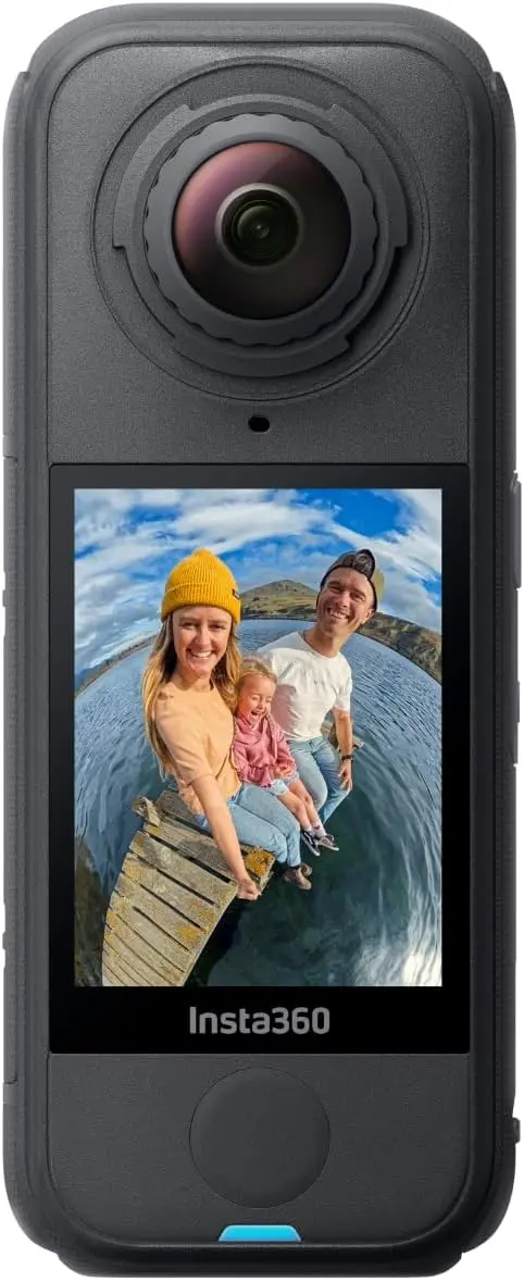 

Lightweight 8K 360 Camera with Invisible Selfie Stick, Replaceable Lenses, and Advanced Stabilization