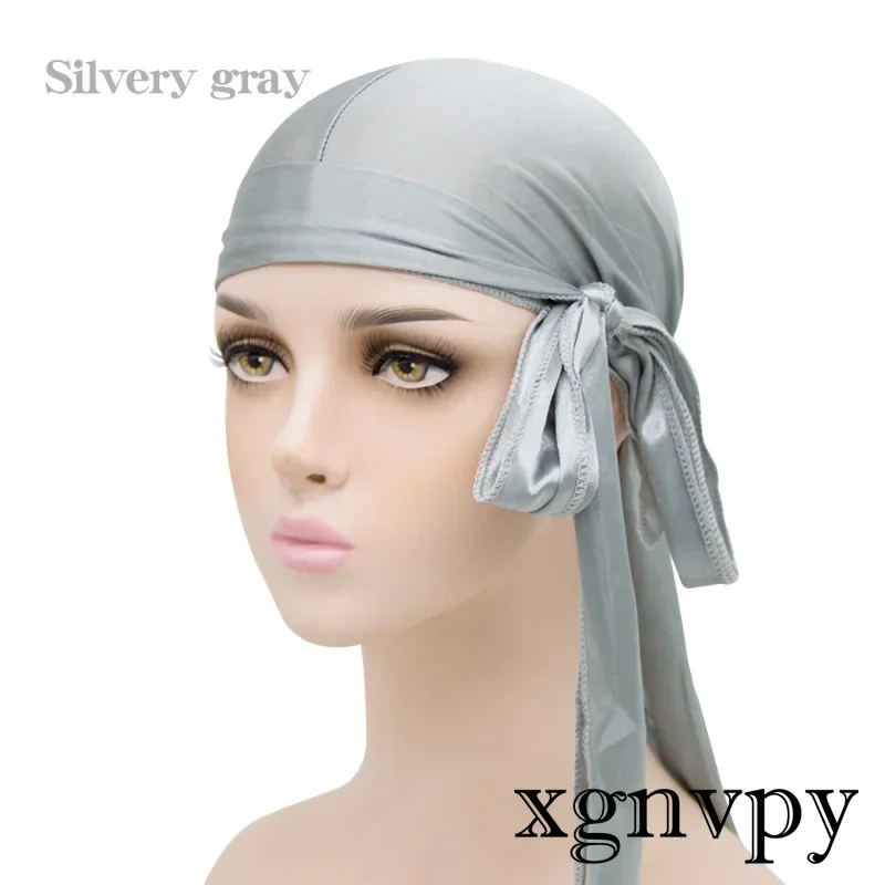 Xgnvpy Elastic Hat Headband Simulate Silk Long Tail Pirate Hat Headband Headband for Children's Ribbon Accessories