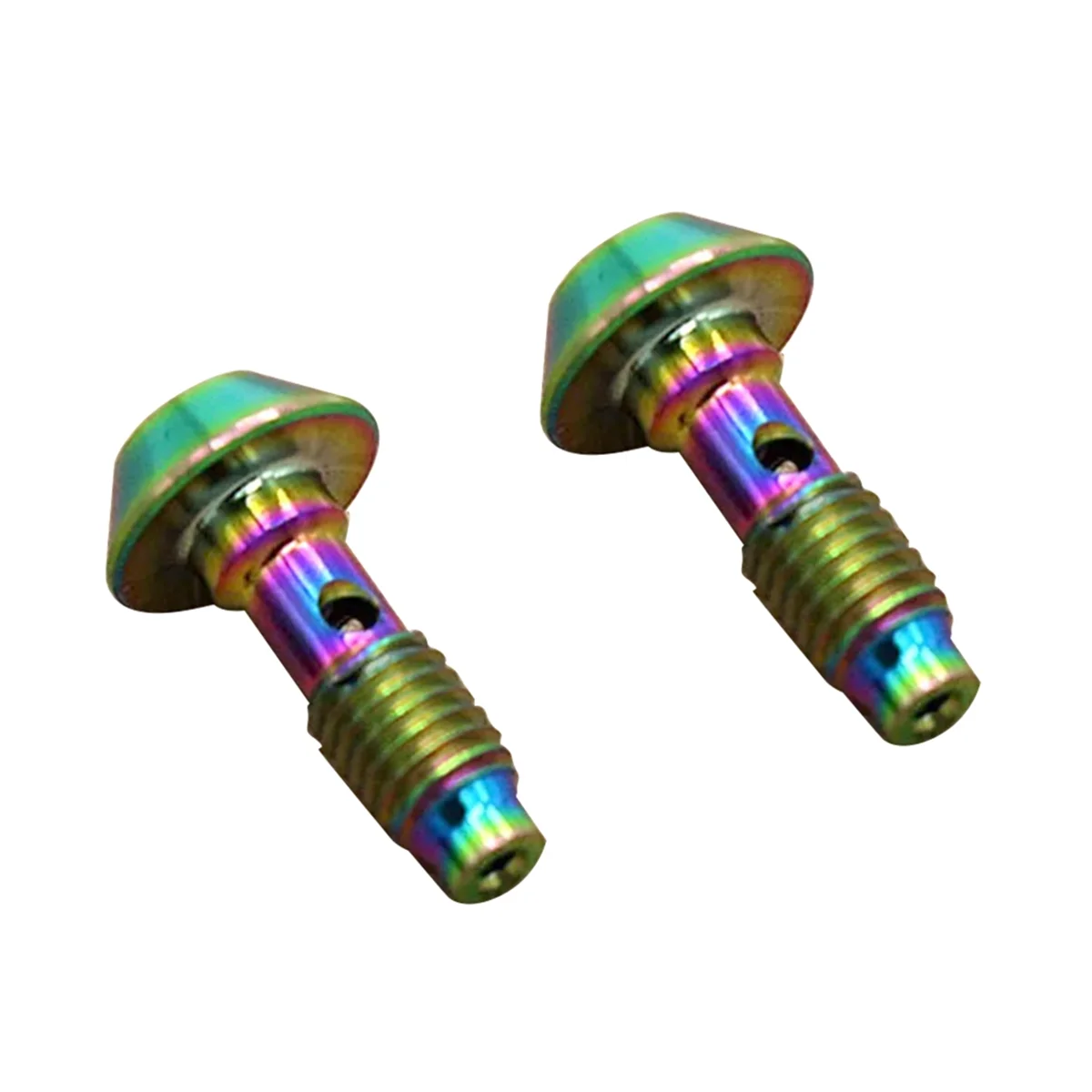 2Pcs Titanium Alloy Bicycle Five-Wire Body Screw Oil Brake Accessories for Magura-Dazzling Colors