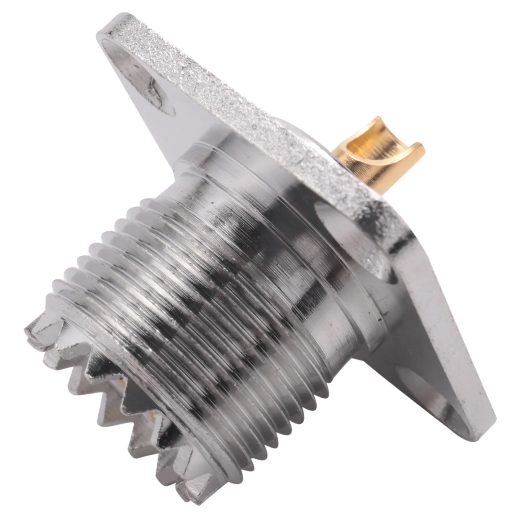AS94-2X UHF SO-239 Female Jack Square Shape Solder Cup Coax Connector For Ham Radio