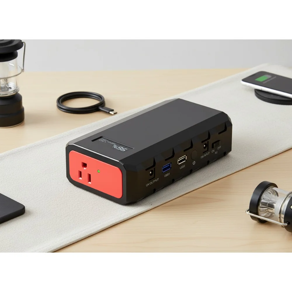 

Portable Power Bank with AC Outlet, 88.8Wh Laptop Charger, Power Station for Home Backup Outdoor Emergency