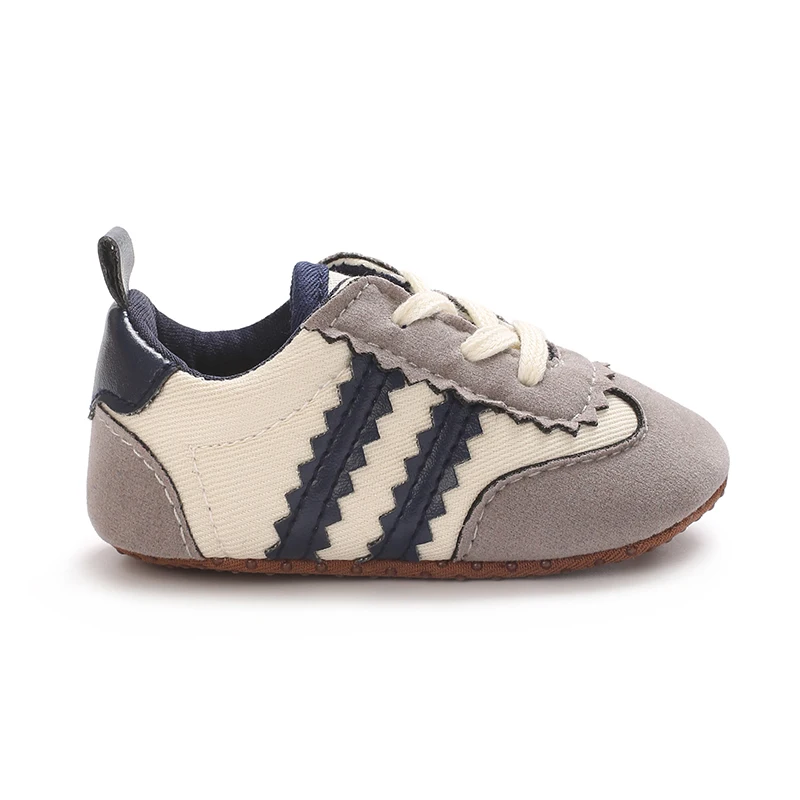 NIEUWE Mode Color Blocking Lace Up Casual Schoenen Lente en Herfst Baby Casual Schoenen 0-18 Maanden Platte Schoenen Baby Wandelschoenen
