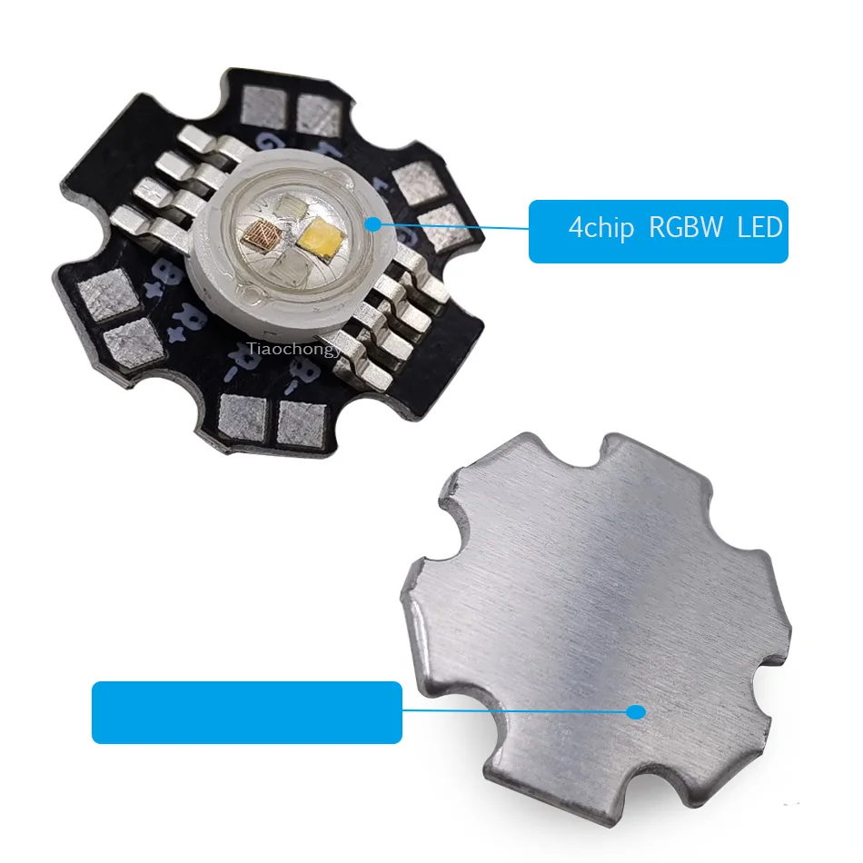 LED RGBW RGBWW 4W 12W 4X3W 4X1W High Power chip Beads Lamp 8pin 4 in 1 Diode Colorful Sources DIY For Stage Spot Lighting
