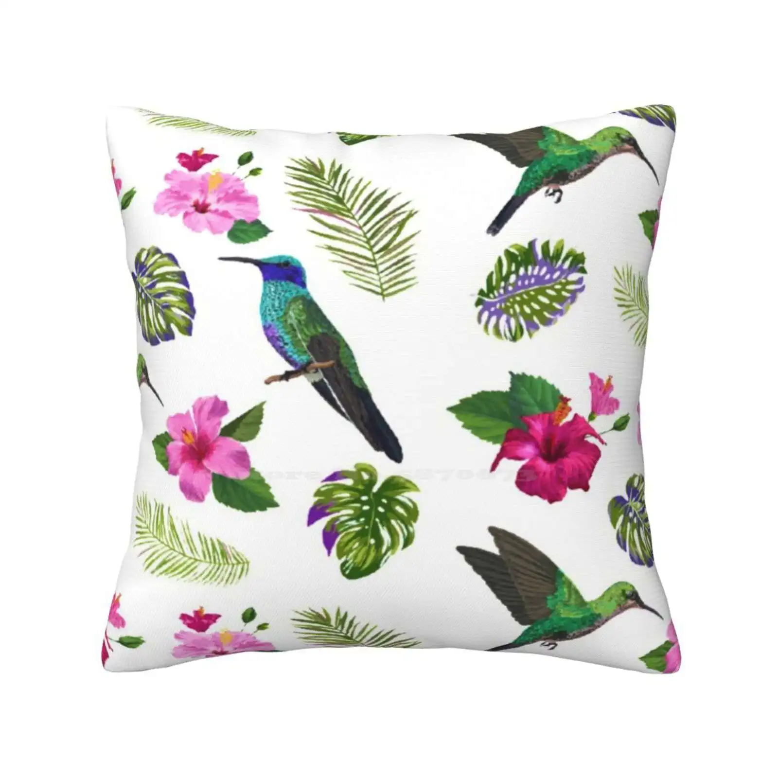 Cute Colibri Home Sofa Car Waist Throw Pillowcase Cute Colibri Colibrí Colibri Bird Colored Colibri Rainbow Colibri I Love