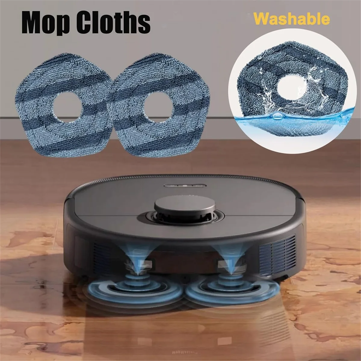 For Eufy X10 Pro Omni Robot Vacuum, Washable and Reusable Main Side Brush Hepa Filter Mop Cloth Dust Bags