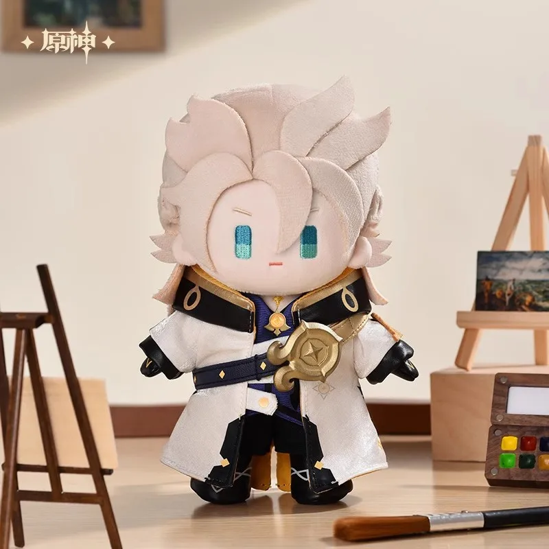 

Official GenshinImpact Theme Series Genuine Anime Game Peripheral Q Plush Doll Albedo Ornament Decoration Holiday Gift