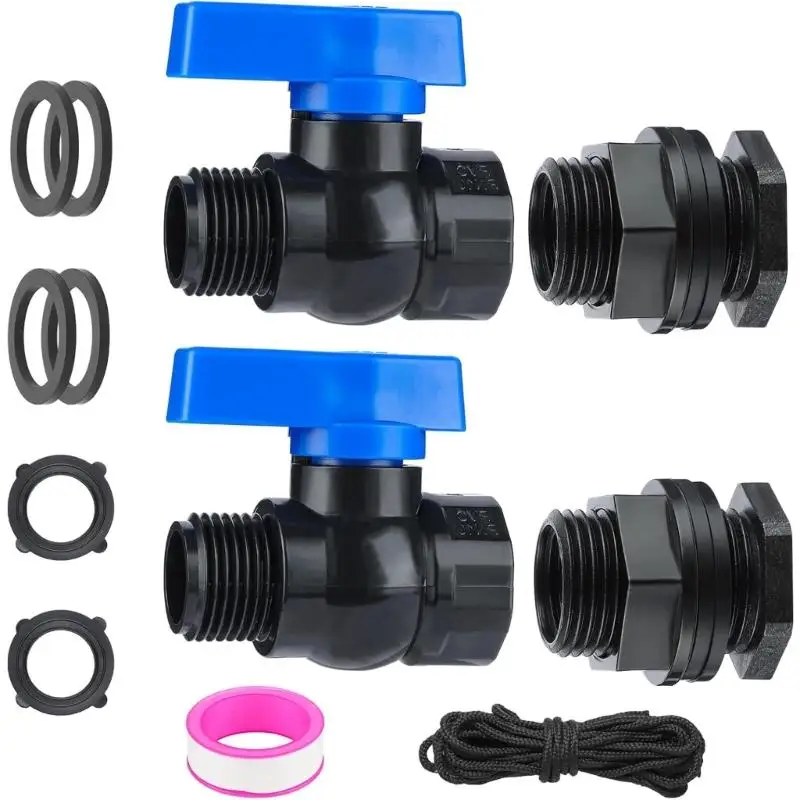 Wetterbeständiger Schlauchadapter mit Gewindeschlauchanschluss für Regenwassersammlung, Bewässerung und Gartenanwendungen D2RD – Detail 8