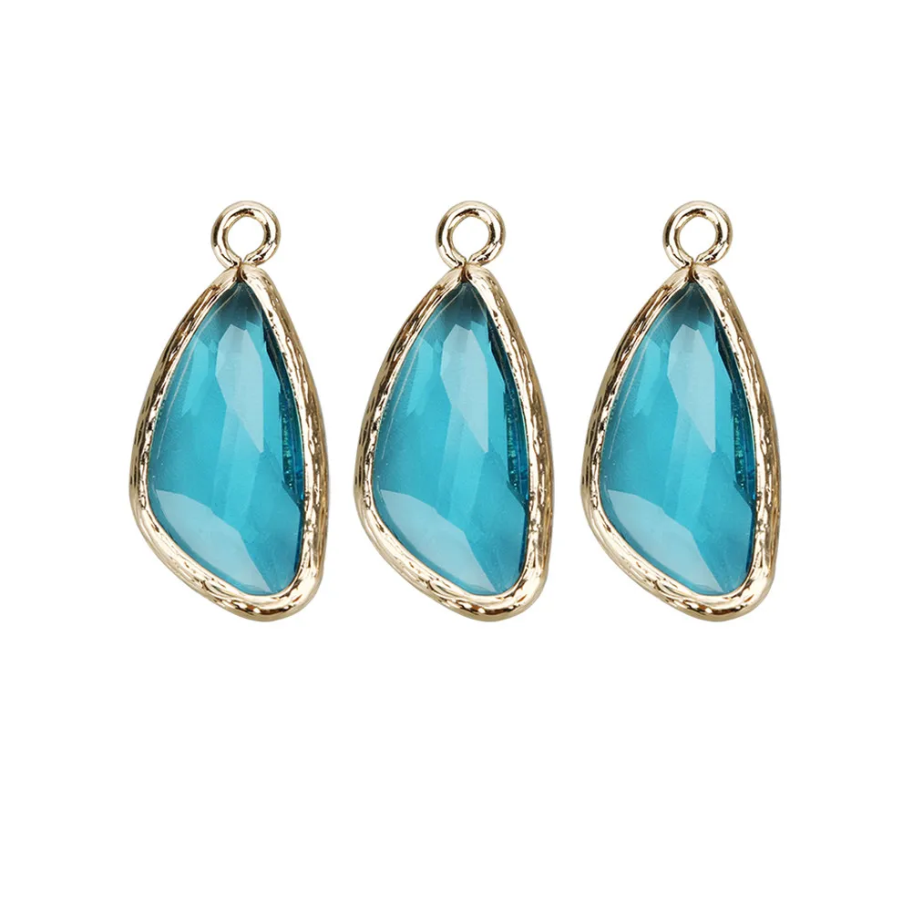 

5 шт. подвесок-капель для самостоятельного изготовления украшений, изысканные аксессуары из металла и стекла премиум-класса для ожерелий, браслетов, серег