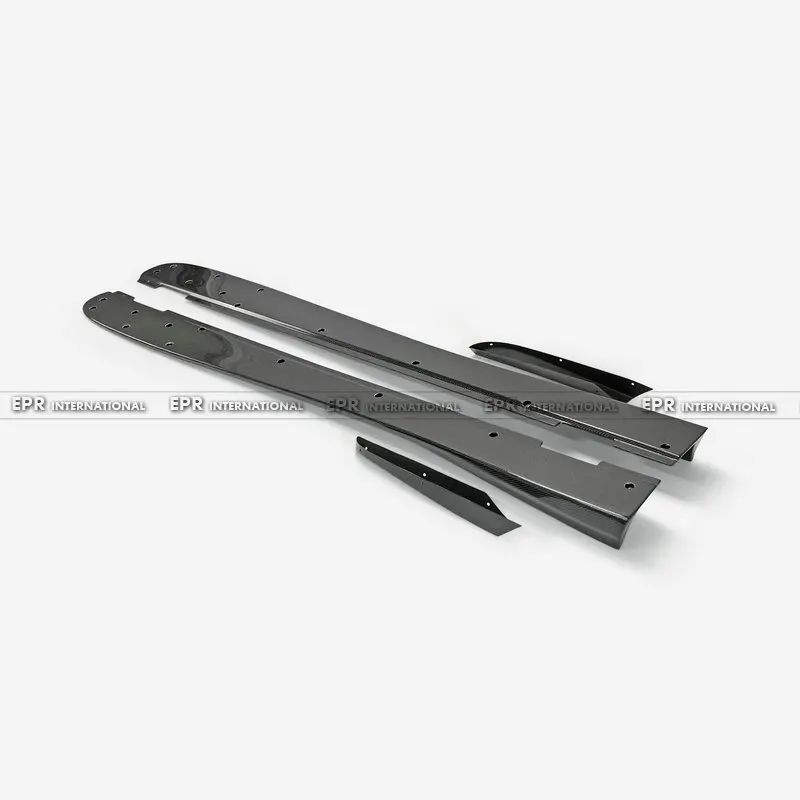 

For 17 Onwards Honda Civic Type R FK8 VRS-W Type Large Side Skirt Extension + Air Shloud 4Pcs Glossy Finish Door Step Panel