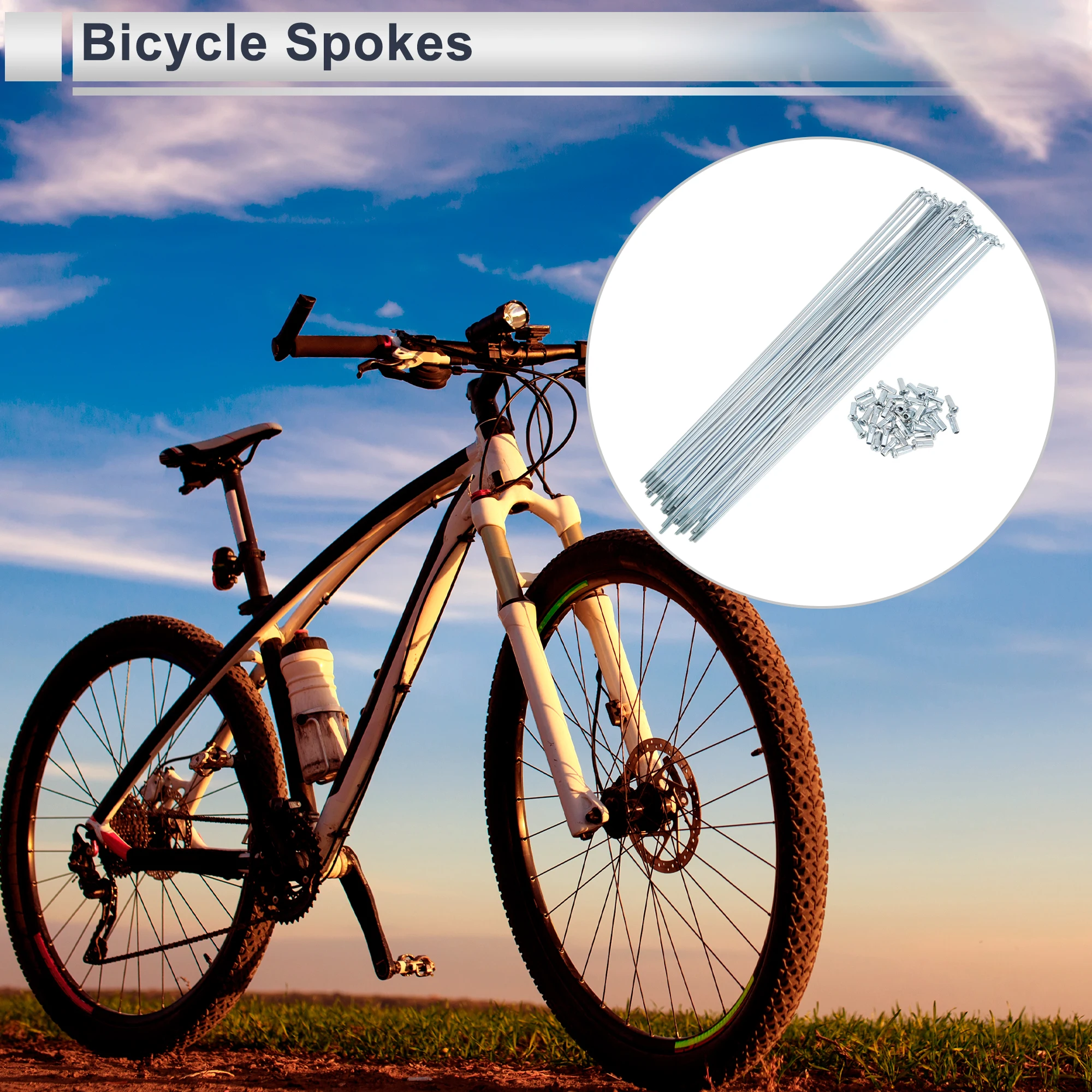 Obrázek 3: X autohaux 36pcs 12G J skloňovat bicykl ocel spokes 69mm 76mm 82mm 87mm 92mm 100mm 105mm-249mm cyklus spokes s bradavek