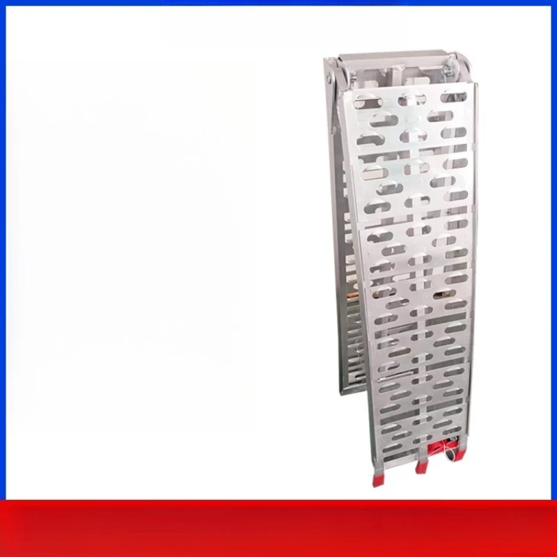 

Aluminum alloy ramp barrier-free motorcycle transportation and loading non-slip