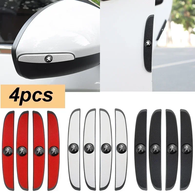 Rubber Car Door Anti-Collision Sticker Decorative Strip for Peugeot 206 207 208 308 307 407 2008 3008 108 508 5008 607 4008 408