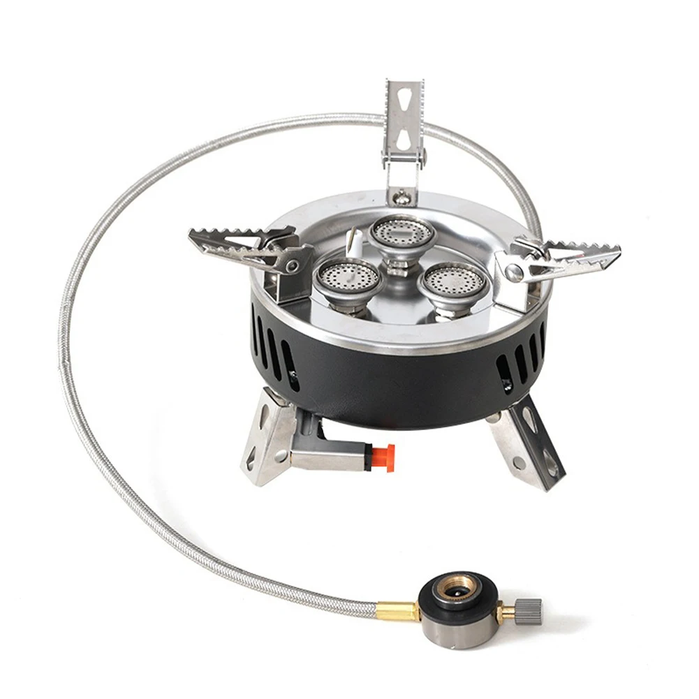 

Portable Camping Gas Stove With 23inch Hose, Tourism Cooker Supplies Equipment, Foldable Camp Stove With Zipper Bag