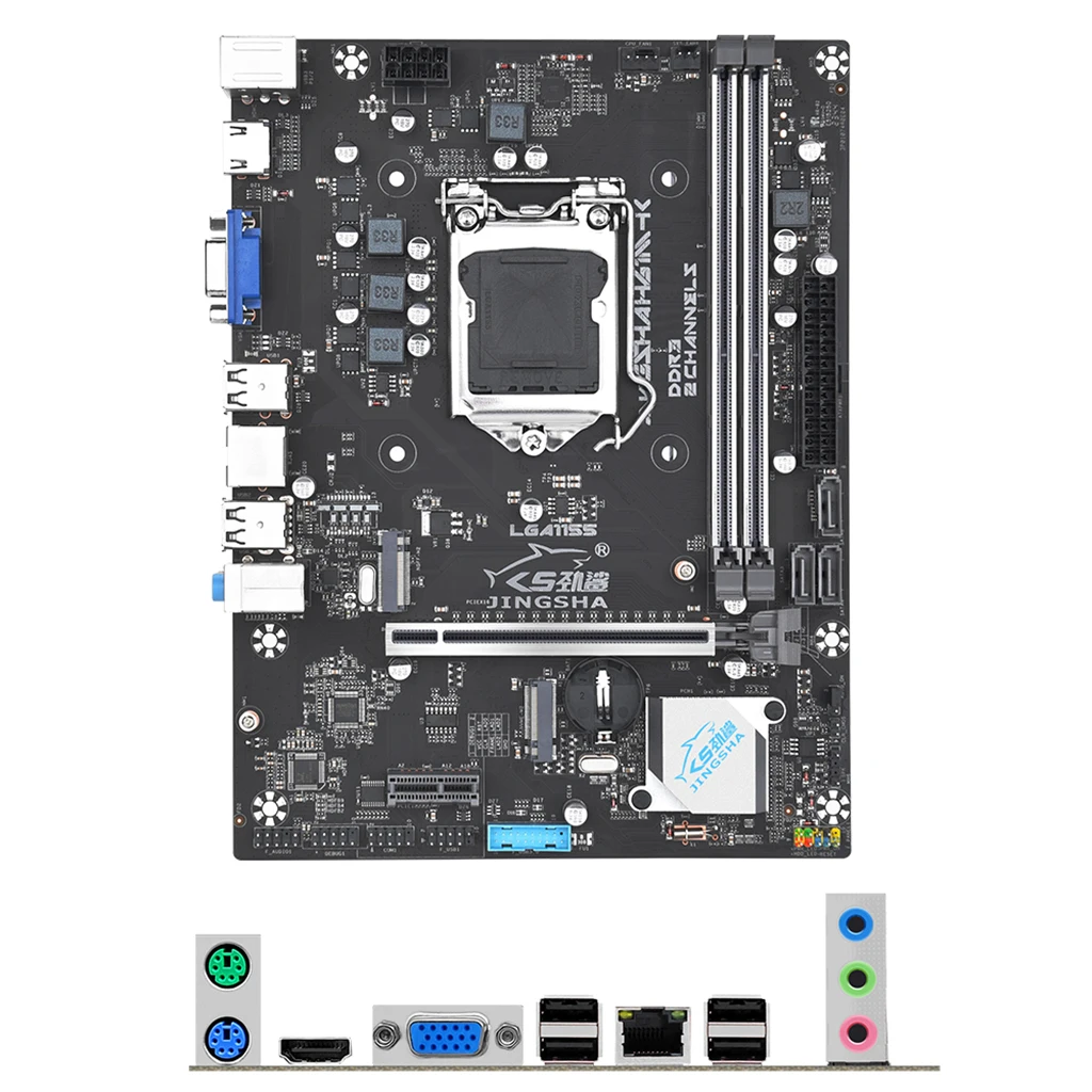 

H61M-K Desktop Motherboard LGA 1155 CPU for NVME NGFF M.2 2280 SSD VGA HDMI-compatible 2*DDR3 Memory RJ45 USB 2.0 SATA 2.0 16GB