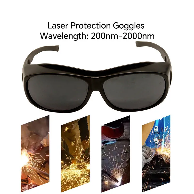 Laser Protective Goggles 200-450nm 800-2000nm OD4 OD6 Laser Welding Cutting Protection Safety Goggles 1064nm Infrared UV