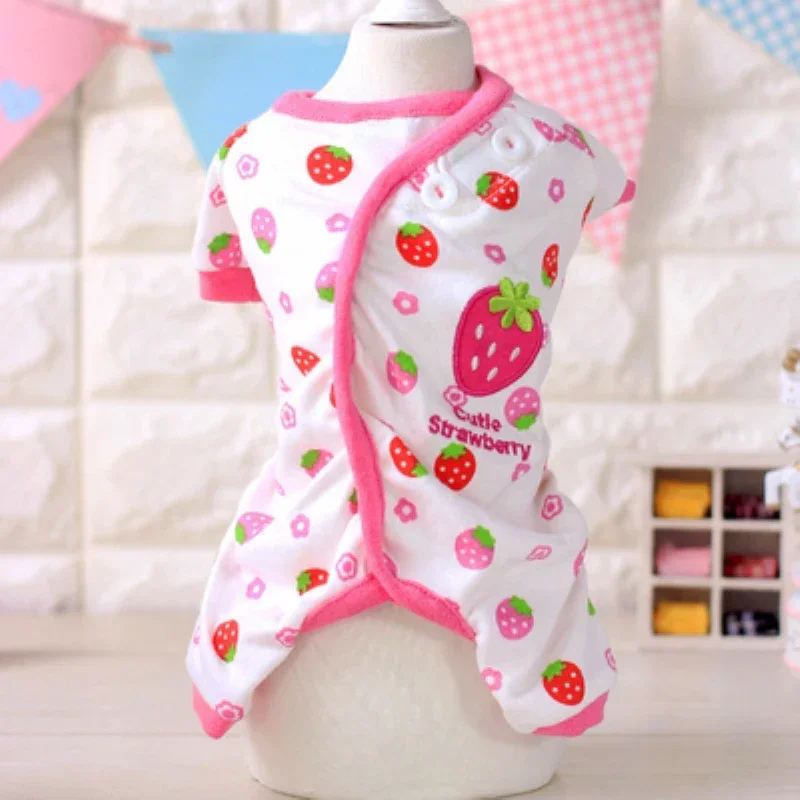 Cotton Dog Pajamas Jumpsuit Small Dog Clothes Pet Clothing Pyjama pijama perro Chihuahua Yorkie Puppy Costume Apparel Dropship