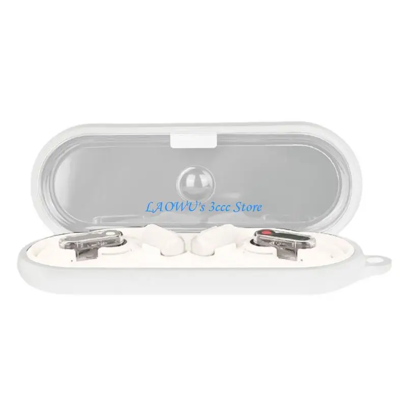 

Y8AD Stylish Silicone Earphone Case with Full Accesses Storage for Earbud Ear(Open)