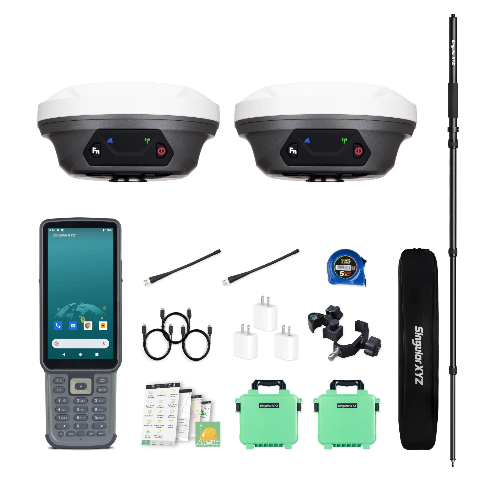 SingularXYZ High Precision GPS Receiver SC200 Data Android Collector Land Survey Equipment Rtk Gnss Base And Rover