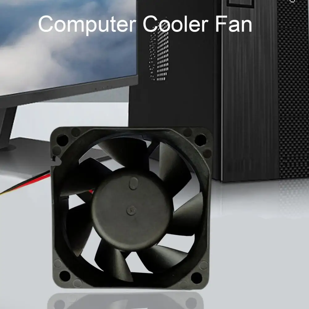 PC Computer Cooler Fan Ball Bearing 5000RPM Mute Fan Heat Dissipation DC 12V Frequency Converter Cooling Fan Office Accessories