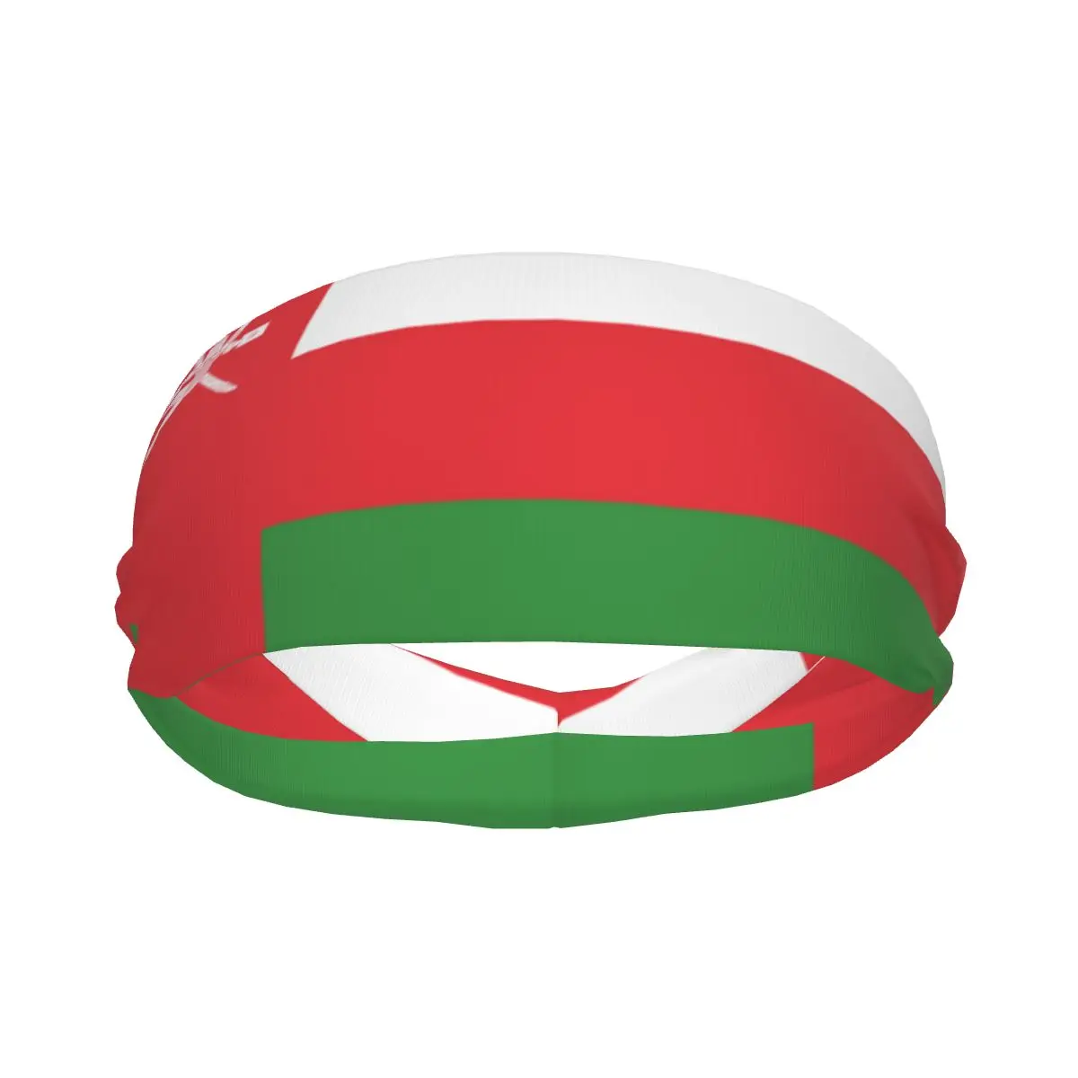 Custom Oman Flag Sport Headbands for Women Men Stretchy Moisture Wicking Gym Sweatband