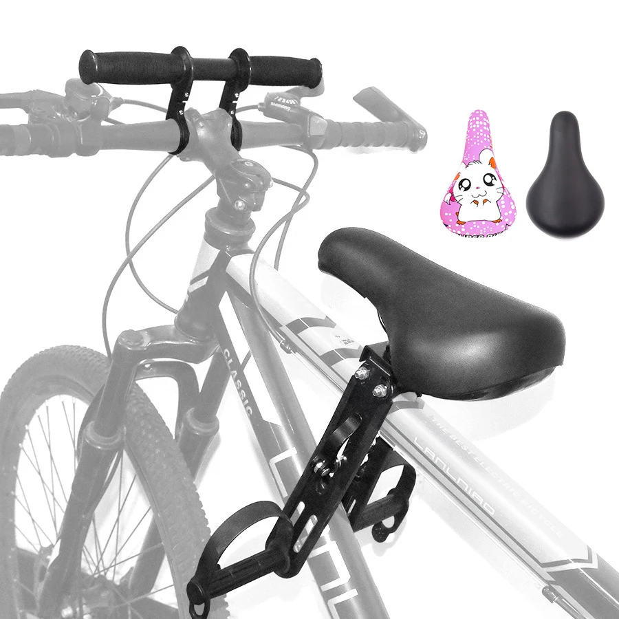 

Front Mount MTB Bicycle Saddle Seat for Kids Safe Riding With Children Handlebar Black Pink Bike Seat Parts Cycling Accessories