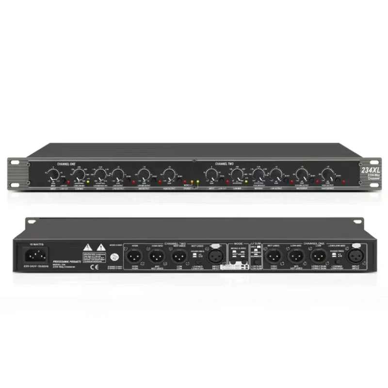 

Professional Audio Equalizer 2/3/4 Stereo Processing Crossed Aluminum Construction