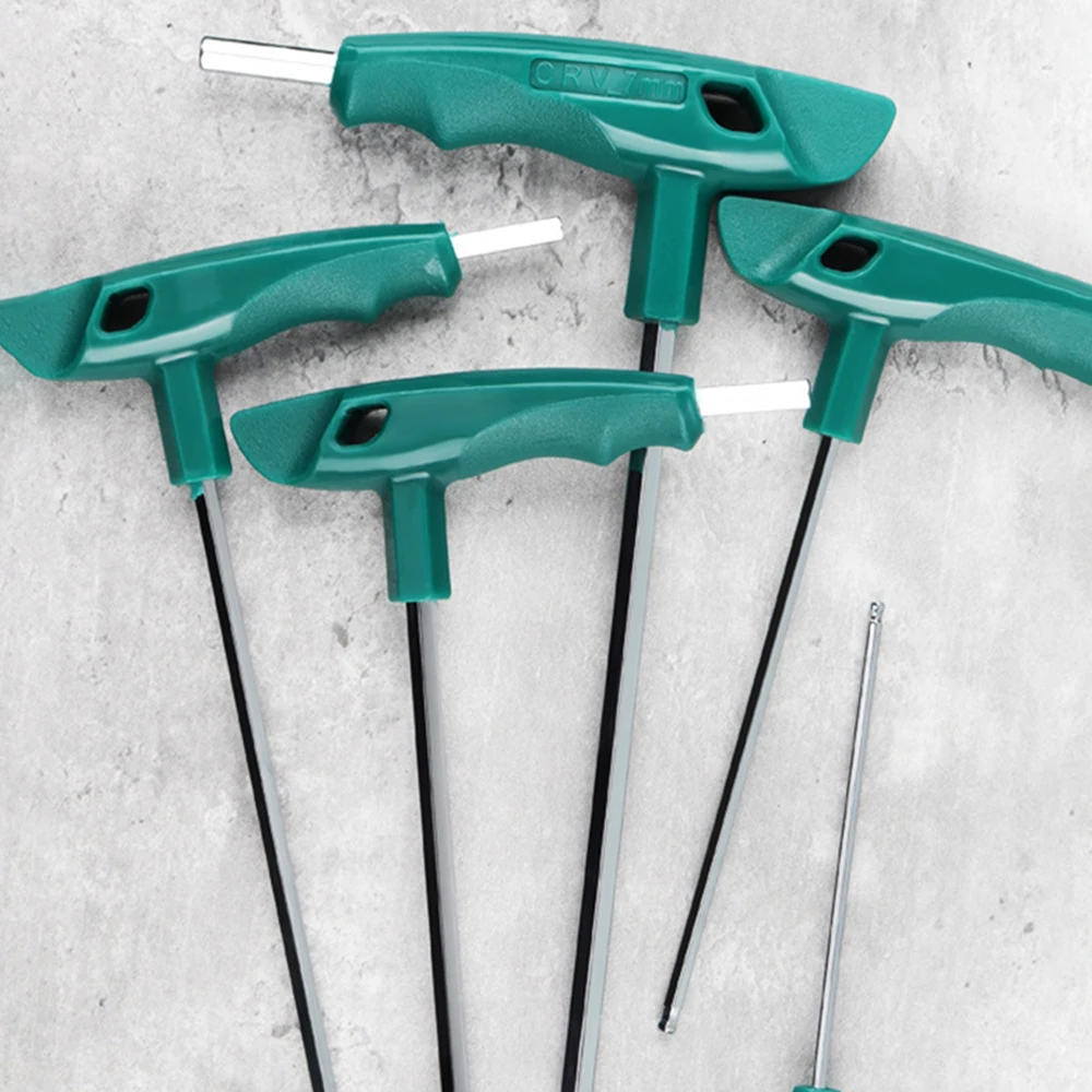 9PCS T Handle Hex Allen Key Screws Screwdriver Bike Repair Tools, Bicycle Assembly Wrench 2/2.5/3/4/5/6/7/8mm Allen Key view 4