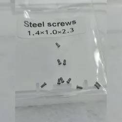 Watch accessories back cover with all steel flat screws 0.8/0.9/1.0/1.2/1.4, universal for all steel screws 10pcs