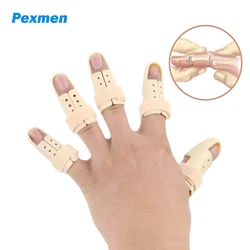 Pexmen Finger Splint Mallet Finger Support Protector immobilizzatore per dita regolabile per la protezione delle articolazioni del dolore alle dita