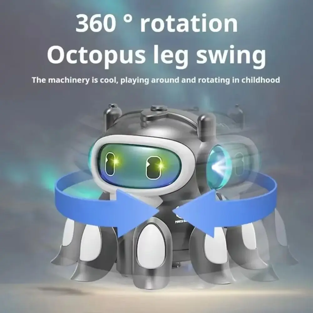 Kleur Licht Universele Octopus Pop Automatisch Obstakel vermijden Swing Motion Elektrisch Wandelen Elektrische machines Coole verlichting