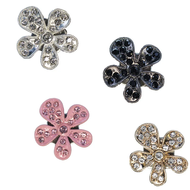 Car Air Freshener Diffuser Charms Car Interior Decor Rhinestone Diamond Crystal Flower Car Air Outlet Perfume Clip Accessories