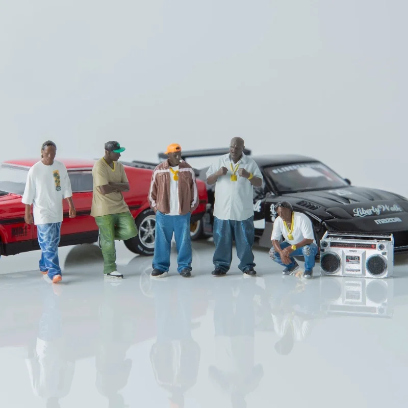 1/64 樹脂塗装済み 3D 印刷西海岸ヒップホップシリーズ - Street Fashion Guys のレビューと価格