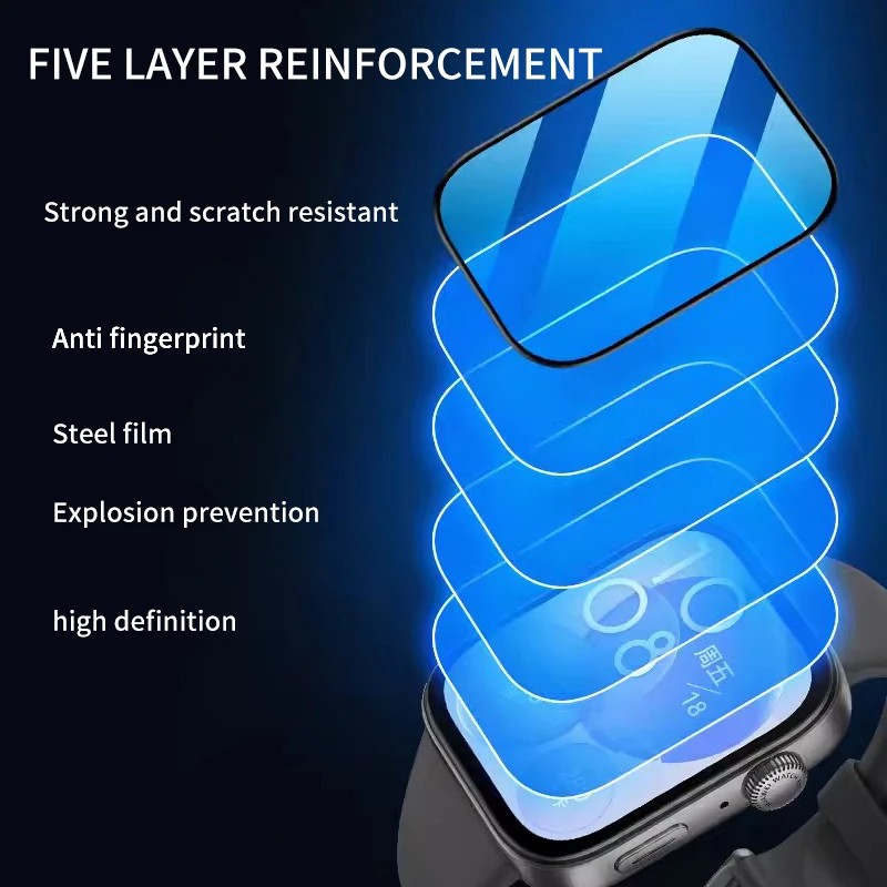 Screen Protector for Huawei Watch Fit 3 3D Curved Screen Protector for Huawei Watch Fit3 Ultra-HD Full Coverage Protective Film