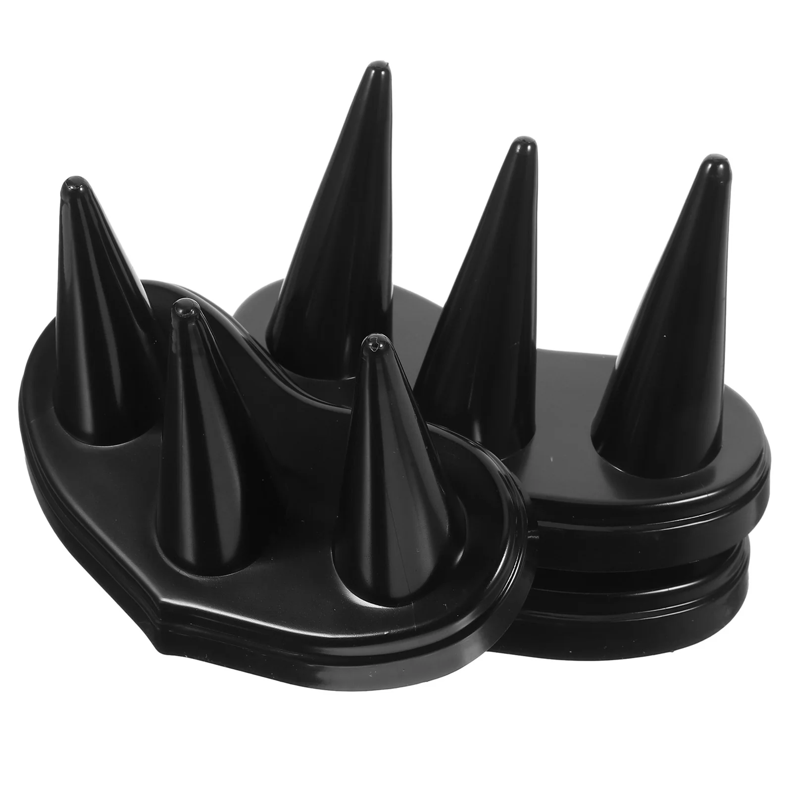 

3pcs Ring Display Rack Small Space-Saving Cone Shaped Finger Ring Holder For Jewelry Shop Home Desktop Showcase Storage